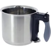 De Buyer 3437.16N, 1,5 l, Rostfritt stål, Rostfritt stål, Svart, Grå, Keramiska, gas, Induktion, Gjutjärnsplattor, 16 cm