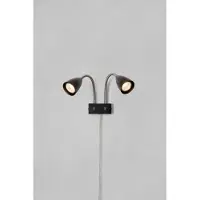 Markslöjd Vägglampa Ciro, Svart, Vardagsrum / matsal, Metall, Modern, Vägglampa, vägglampa inomhus