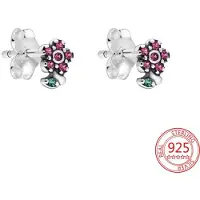 YIRAN Jewelry Rea 925 Sterling Silver Flera Stilar Zirkon Örhängen Tjej Daglig Dating Enkla örhängen Födelsedag Mode Smycken Presenter white