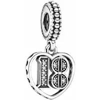 ANENJERY Bijouterie S925 Silver 16:e / 18:e / 21:e / 30:e / 40:e / 50:e / 60:e Firande Dingle Berlock För Kvinnor Födelsedagspresent Armband DIY