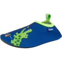 Playshoes Öppna skor 'Krokodil' blå / limette