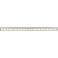 Goobay - Belysning under skåp - LED - 2.2 W (motsvarande 9 W) - varmt vitt ljus - 3000 K - silver
