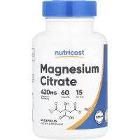 Nutricost , Magnesiumcitrat, 420 mg, 60 kapslar (105 mg per kapsel)