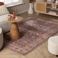 FRAAI Orientaliskt matta | Liva Herati blå hos Volero | 190x290cm | Polyester | Medaljong | Rektangulär | Plattvävd