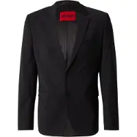 HUGO för män. 50540157 Svart blazer Arti svart (94), Casual, Parti, Syntetisk, Klassisk