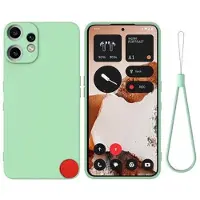 Mtp Products Nothing CMF Phone 2 Pro Flytande silikon skal med handrem - Grön