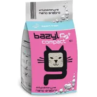 Bazyl Ag+ Compact Fresh 10 L kattbädd av bentonit med nanosilver och fräsch doft