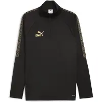 Puma Träningströja KINGtouch 1/4 Blixtlås - Svart/Gold, storlek Large