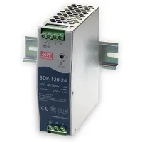 MEAN WELL SDR-120-24 DIN-skena nätaggregat 24 V/DC 5 A 120 W Antal utgångar:1 x Innehåll 1 st