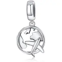 YIRAN Jewelry 925 Sterling Silver Familjehem Eiffeltornet Kamera Resor Dröm Kaffekopp Skor Charm Fit Charm Armband Gör-det-själv smycken white