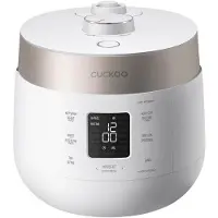 Cuckoo CRP-ST0609F Riskokare Matt vit, Champagne guld Non-stick-beläggning, LCD-display