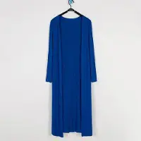 WTEMPO Sommar Höst 10 Färger Kvinnor Modal Lång Kofta Kvinna Långärmad Bomullskofta Kvinnor Casual Coat One Size blå