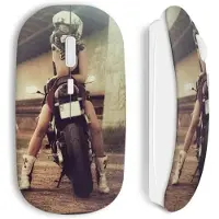 CAPACHEAP Souris sans fil Moto sexy girl