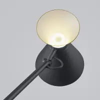 HELESTRA LED golvlampa LUK, dimbar, Brun / rost, Arbetsrum / kontor, Aluminium / grå / zink, LED-golvlampa