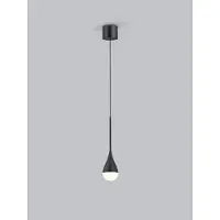 HELESTRA Pendellampa DUC, dimbar, Svart, Badrum, Aluminium / grå / zink, Modern