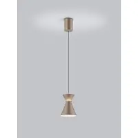 HELESTRA Pendellampa LUK, dimbar, Brun / rost, Kök, Aluminium / grå / zink