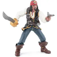 Papo Piraten med pistolen - H: 10,5 cm - - One Size - Leksaksfigur