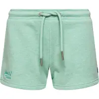 Superdry för kvinnor. W7110286A Stickade shorts i ekologisk bomull med logotyp Vintage Logo grön (M), Casual, Deportivo, Hållbar