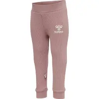 Hummel Leggings - Rib - hmlSami - Woodrose - - 1 år (80) - Leggings