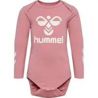 Hummel Body l/ä - hmlMarie - Dusty Rose m. Logo - - 2 år (92) - Body L/Ä