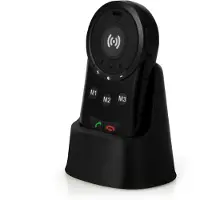 Fysic SOS-panikknapp med GPS-tracker för seniorer - Svart