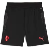 Puma Milan Träningsshorts - Svart/Röd, storlek Small