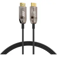 EFB Elektronik HDMI-21-00006, 10 m, HDMI Typ A (standard), HDMI Typ A (standard), 3D kompatibilitet, 48 Gbit/s, Svart, Rostfritt stål