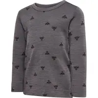 Hummel Tröja - HmlMini - Ull - Träkol Grey - - 2 år (92) - Tröja