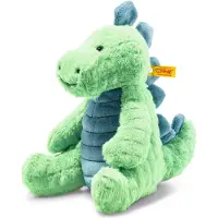 Steiff Gosedjur - 28 cm - Spott Stegosaurus - Green Petrol Sitta - - One Size - Gosedjur