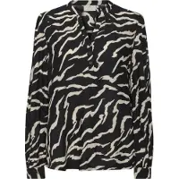 Kaffe Blus 'Somia' svart / vit
