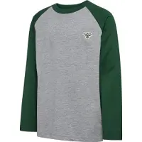 Hummel Tröja - hmlJR - Mörkgrön m. Logo - - 5-6 år (110-116) - Tröja