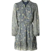 Pepe Jeans för kvinnor. PL9537690 Londyn klänning blå (XL), Casual, Polyester, Lång ärm