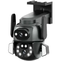 LS VISION Ny WIFI-kamera PTZ 4K 8MP Dual Screen kikare AI Body Automatisk spårning CCTV Säkerhet Intelligent Utomhus Night Vision Monitoring 4MP Camera