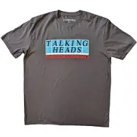 Ginza.se Talking Heads: Unisex T-Shirt/Tiled Logo (Charcoal Grey) (Large)