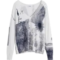 Desigual Vit Viscosa Damtröja