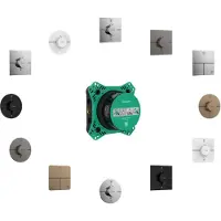 Hansgrohe Inbyggd termostat Select Q 2/uttag krom