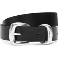 Calvin Klein Full Grain Leather Chunky Buckle Belt