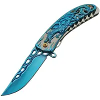 Rite Edge Dragon Linerlock Blue A/O