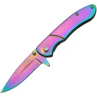 Rite Edge Titanium Rainbow Linerlock A/O