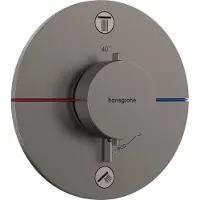 Hansgrohe Termostat inbyggd Select S rund 2/utl b/svart
