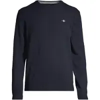 Gant for man. 87211 Navy crew neck jumper (M), Casual, Wool, Classic