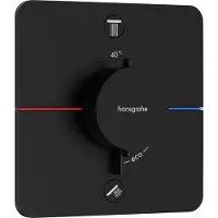Hansgrohe Inbyggnadstermostat Select Q 2/uttag matt svart