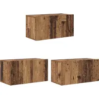 vidaXL TV-bänkset 3 pcs Brun 60 x 30 x 30 cm Konstruerat trä