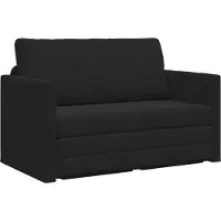 vidaXL Sängsoffa Svart 124 x 71 x 78 cm Sammet 4106706