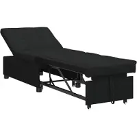 vidaXL Sängsoffa Svart 194 x 67 x 37 cm tyg