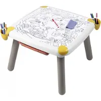 Smoby Kid kreativa bord 7600420400 – avtorkningsbart barnbord i plast från 2 år