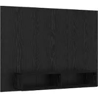 vidaXL TV-bänkset Svart Ek 120 x 23,5 x 90 cm Konstruerat trä
