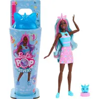 Barbie Pop Reveal Enhörning Djurfest Docka