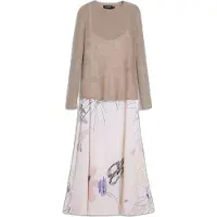 Desigual Klänning blandade färger / vit