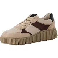 Tamaris Låg sneaker kräm / ljusbrun / mörkröd / svart